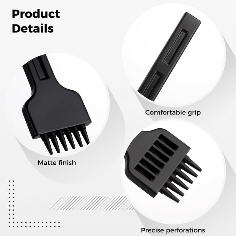 3-Piece Leather Punching Set, DIY Round Hole Punch Kit, Black Leather Hole Tool - Image 4