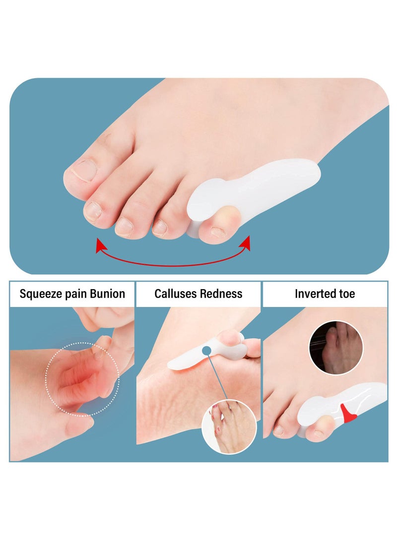 Sweet seven مجموعة واقي بونيون جل للإصبع الصغير - 6 أزواج لتخفيف بونيون الخياط، فصل الإصبع الصغير، ألم البونيونيت، الثآليل، الكالو، وحماية من الفقاعات - Image 4