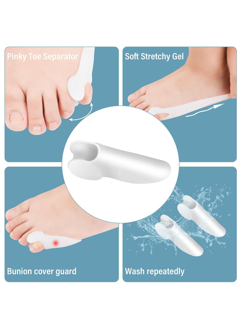Sweet seven مجموعة واقي بونيون جل للإصبع الصغير - 6 أزواج لتخفيف بونيون الخياط، فصل الإصبع الصغير، ألم البونيونيت، الثآليل، الكالو، وحماية من الفقاعات - Image 5