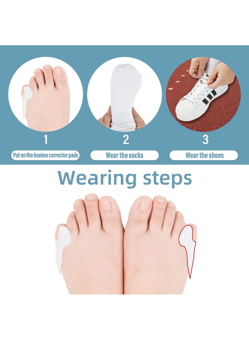 Sweet seven مجموعة واقي بونيون جل للإصبع الصغير - 6 أزواج لتخفيف بونيون الخياط، فصل الإصبع الصغير، ألم البونيونيت، الثآليل، الكالو، وحماية من الفقاعات - Image 3