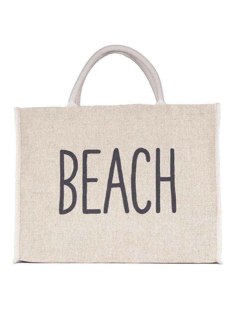 BYFT Natural Jute bag shopper (Beach)