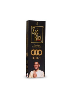 Zed Black Zed Black 3 –in-1 Premium Incense Sticks for Everyday Use Long Lasting Mesmerizing Scent Sticks for Meditational or Religious Purpose - Pack of 2 