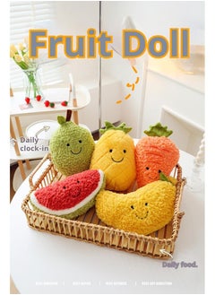 Y&D Fruit Plush Toys Stuffed Fruits Bulk for Kids Birthday Party Favors Basket Stuff Pinata Fillers Goodie Bag Fillers School Prizes Doll For Kids 8inch  - Image 5