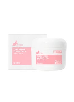 SWEETEEN Tart Cherry Yogurt Hya Cream Korean Skincare Vegan Beauty Eve Vegan Certified EcoFriendly VeganFriendly Vegan Moisturizing Cream 169 FlOz