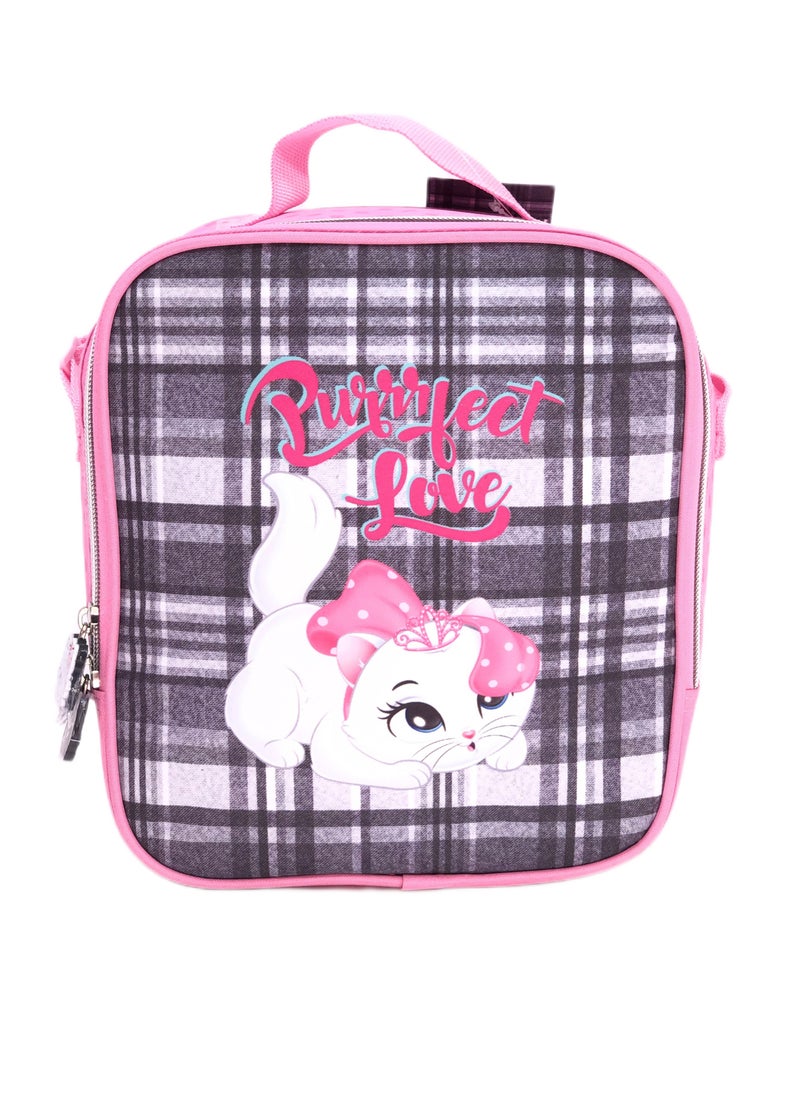 i-kola - 3pcs Backpack School Book Bag Set,EVA bottom backpack,Cat Design with lunch bag and pencil case (16 inches) - Image 1