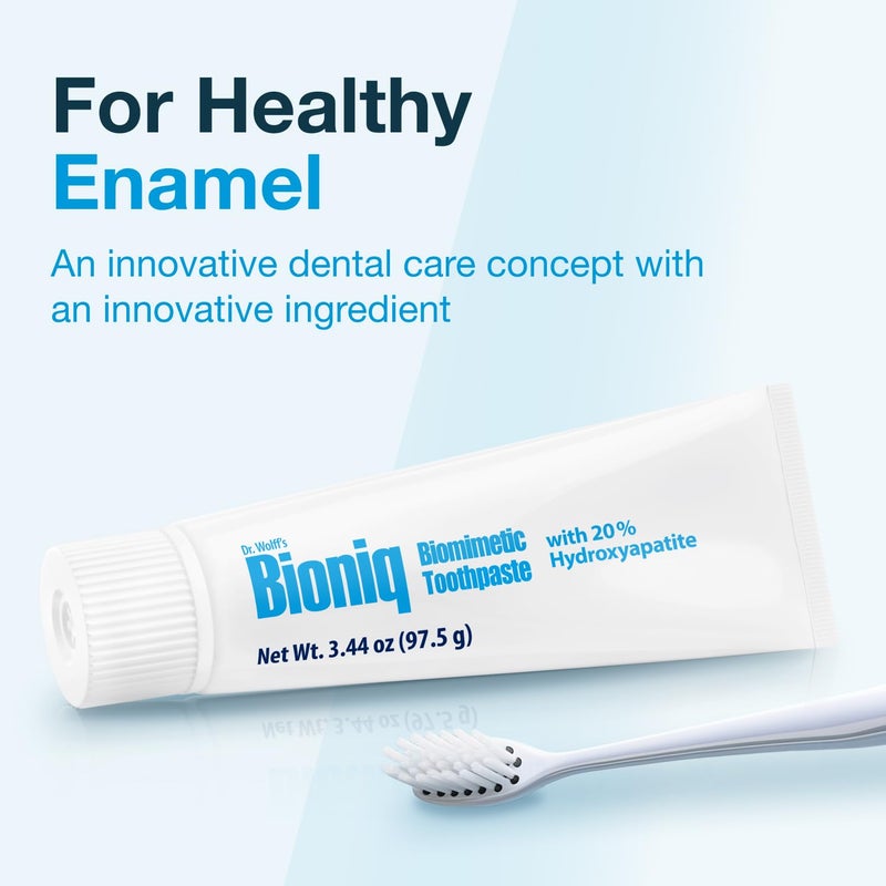 Bioniq Classic - 20% Hydroxyapatite Toothpaste, bioHAP and Fluoride Free Daily Use, Clinically Tested - Our Expert Enamel Care, Mint Flavor - 3 x 3.44 Oz - Image 4