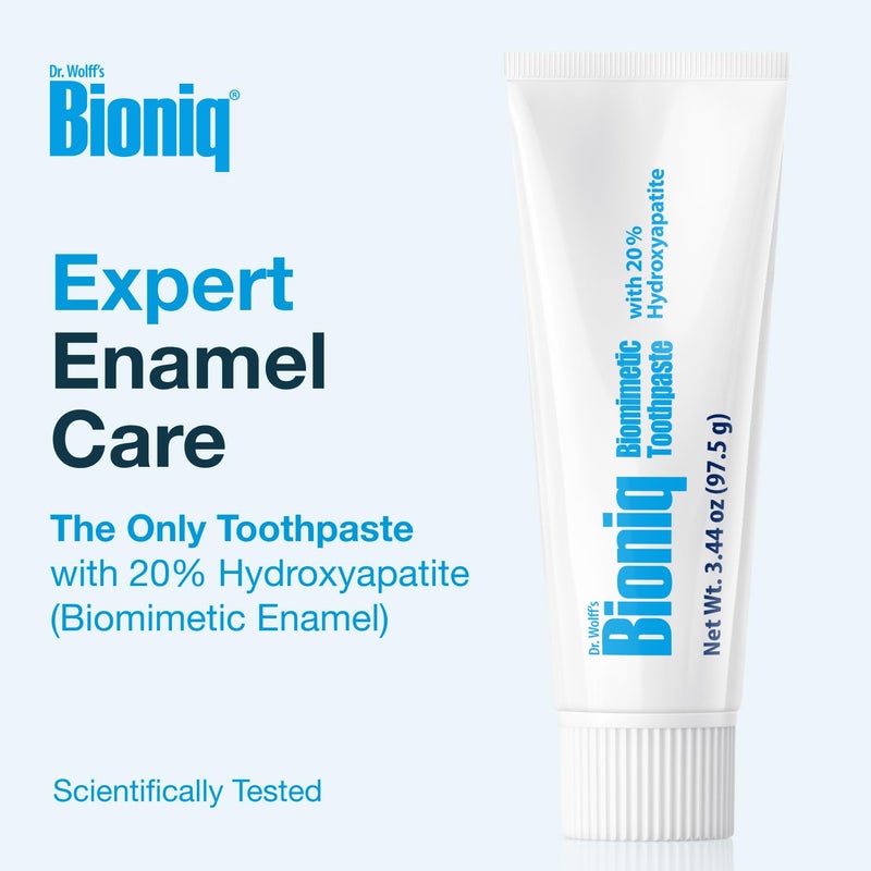 Bioniq Classic - 20% Hydroxyapatite Toothpaste, bioHAP and Fluoride Free Daily Use, Clinically Tested - Our Expert Enamel Care, Mint Flavor - 3 x 3.44 Oz - Image 2