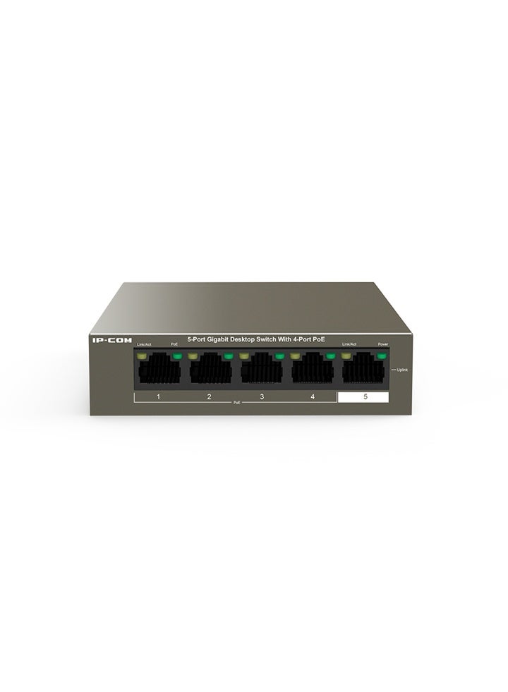 IP-COM G1105P-4-63W 5-Port Gigabit Desktop Switch with 4-Port PoE, 63W Power Output - Image 3