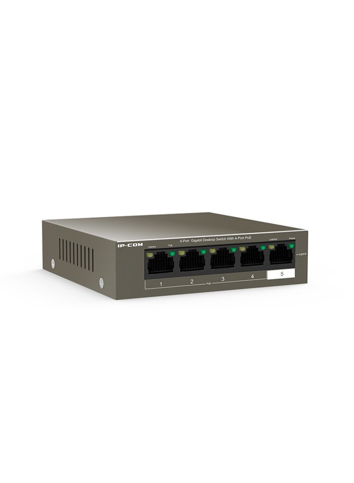 IP-COM G1105P-4-63W 5-Port Gigabit Desktop Switch with 4-Port PoE, 63W Power Output - Image 2