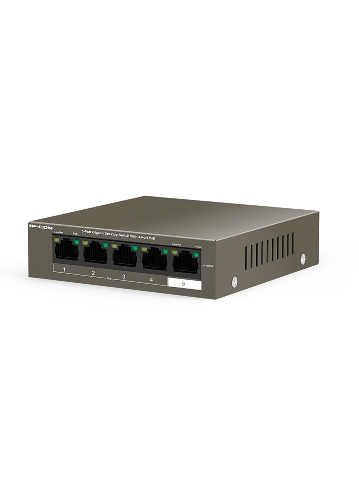 IP-COM G1105P-4-63W 5-Port Gigabit Desktop Switch with 4-Port PoE, 63W Power Output - Image 1