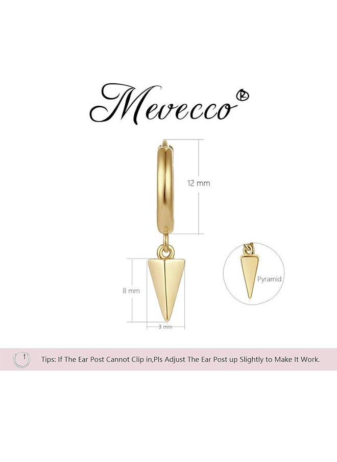 Mevecco - Women Gold Huggie Hoop Earrings Dangle Drop 14K Gold Filled Small Boho Beach Simple Delicate Handmade Hypoallergenic Jewelry Gift - Image 1