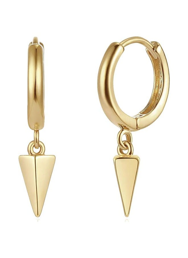 Mevecco - Women Gold Huggie Hoop Earrings Dangle Drop 14K Gold Filled Small Boho Beach Simple Delicate Handmade Hypoallergenic Jewelry Gift - Image 1