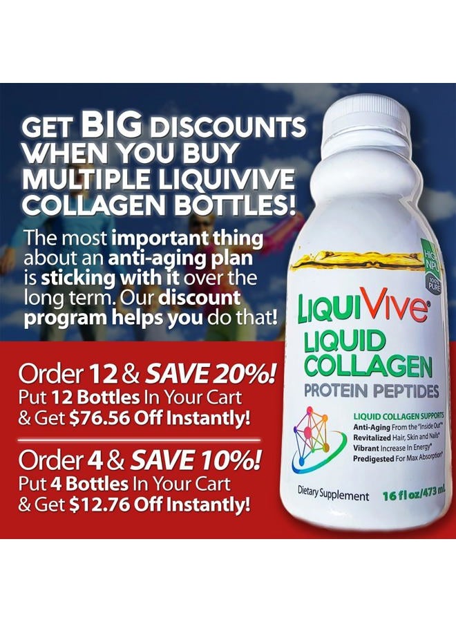 Life Miracle مكمل بروتين الكولاجين السائل من ليكويفايف - مشروب هيدروكسي كولاجين متعدد فائق النقاء يوفر امتصاصًا أعلى من مسحوق الكولاجين، الأقراص والكبسولات من النوع 1 و 3 - Image 2