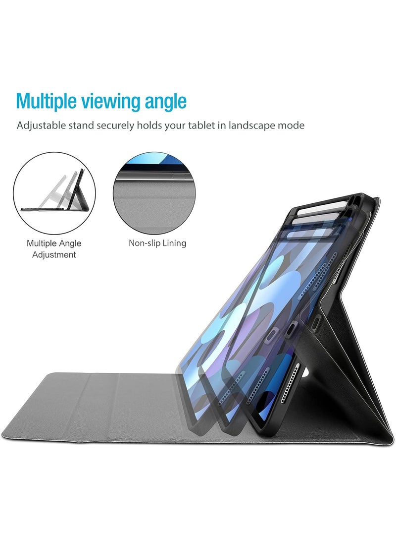 MUNTAQI iPad Air 11 Keyboard Case with Touchpad (2024 Air 6th Gen), Wireless Bluetooth Keyboard for iPad Air 4/5 10.9", Detachable Backlit Keyboard with Trackpad, Slim Protective Case with Pencil Holder - Image 3