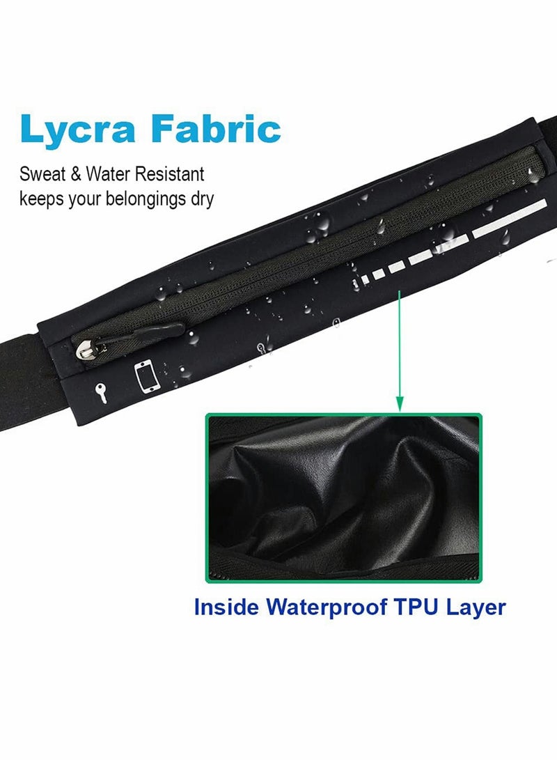 Zikra Slim Running Belt for Women  Men, Running Waist Pack Phone Holder, Jogging Workout Pack Runners Pouch Gear Accessories for iPhone 12 11 Pro Max XS XR 8 7 Plus Traveling Gift - Image 5