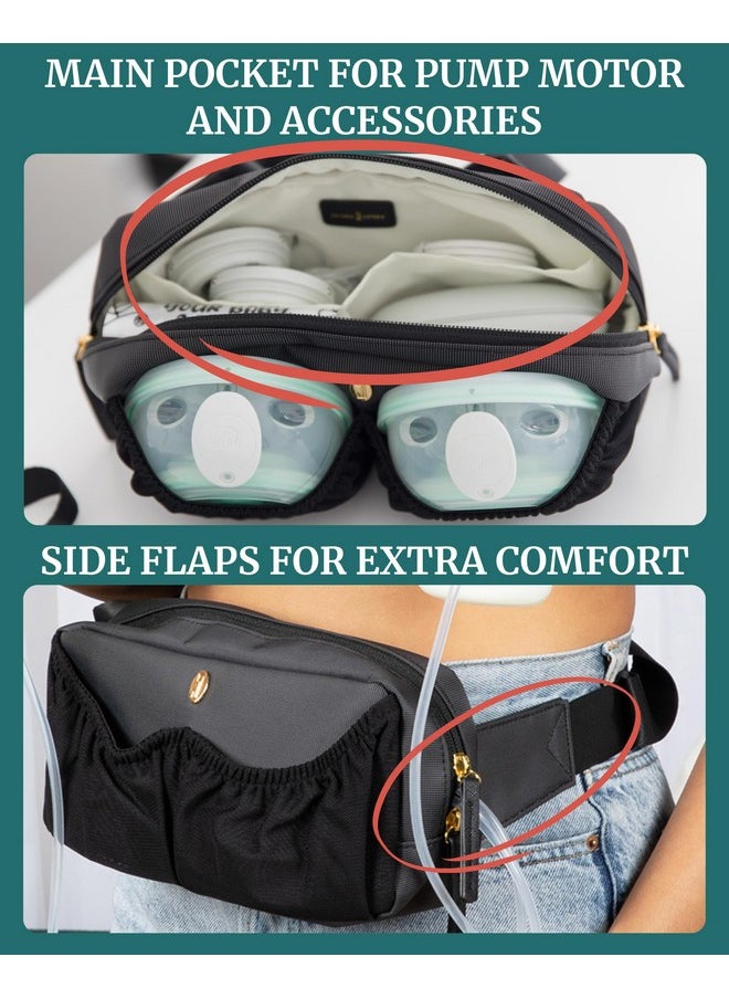 Idaho Jones Pump Bag - Wearable And Portable Breast Pump Storage, Travel & Carrying Case - Fits All Small Pumps: Baby Buddha, Spectra Compact, Elvie Stride - Pump-A-Porter Mini  - Image 4