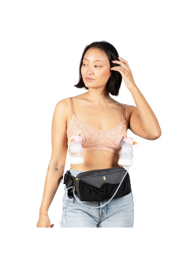 Idaho Jones Pump Bag - Wearable And Portable Breast Pump Storage, Travel & Carrying Case - Fits All Small Pumps: Baby Buddha, Spectra Compact, Elvie Stride - Pump-A-Porter Mini  - Image 1