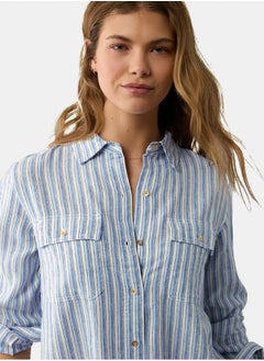 AE Weekend Vibes Long-Sleeve Button-Up Shirt
