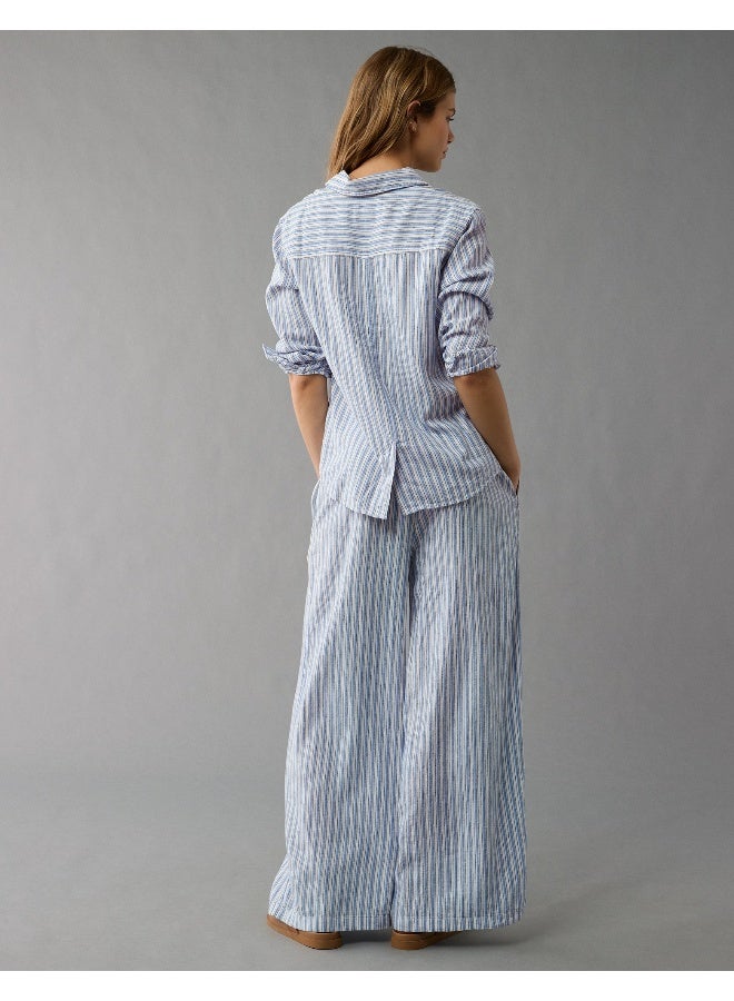 AE Weekend Vibes Long-Sleeve Button-Up Shirt