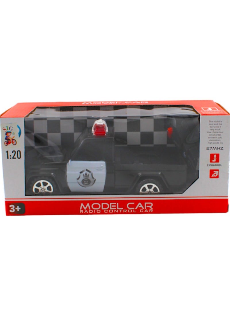 Portable Lightweight Non-Toxic Rich Authentic Detailing Rc Remote Control Police Model Car Toy  - Image 2
