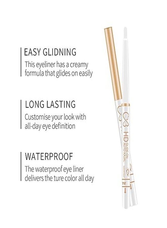 CVB KJS 402 HD Glide-On Auto Kajal | Single Stroke Waterproof Eyeliner Pencil for Bold, Long-Lasting Eye Definition - Image 4