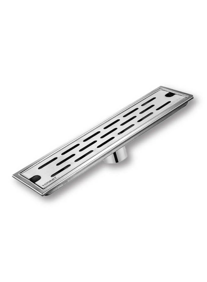 MAAT 40cm Stainless Steel Floor Drain | SS 304 Linear Drain with Hook & Waste Filter  - Image 1