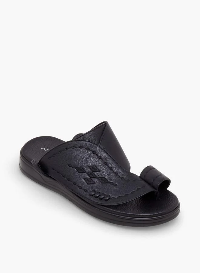 Al Waha Men Toe Loop Detail Arabic Sandals