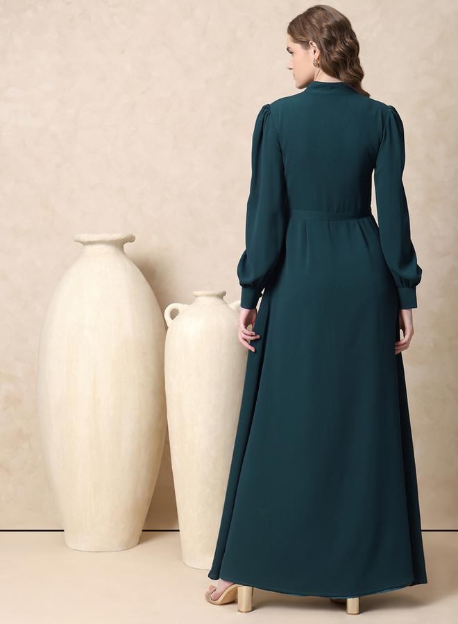 Mish Mish Mandarin Collar Front Button Maxi Dress  - Image 5