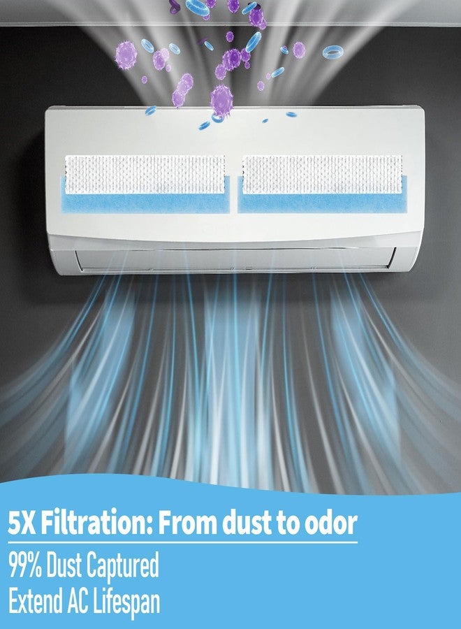 بيبيلف عبوة من 4 فلاتر هواء بديلة لأجهزة التكييف الصغيرة المنفصلة من فوجيتسو جنرال، موديلات ASU12RL، ASU12RLF، ASU12RLF1، ASU12RLS2، ASU12R، بديلة لـ UTR-FA16-2K 9315361042 - Image 5