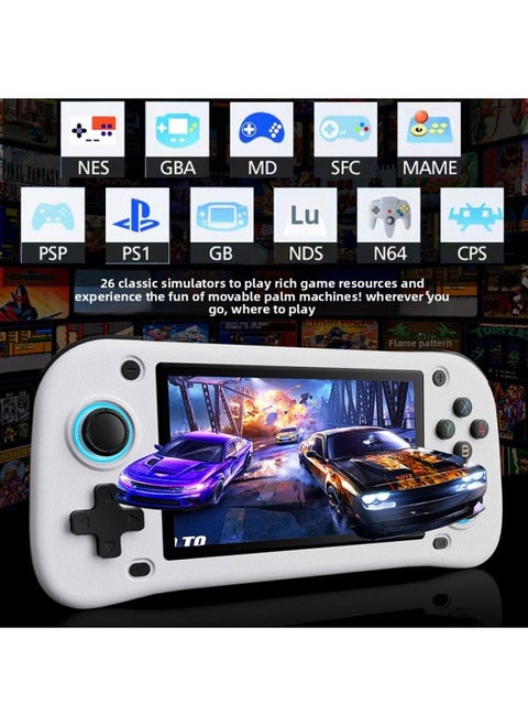 Handheld Game Console G28 Domestic Chinese Portable PSP Open Source Handheld ROG Nostalgic Arcade Manufacturer-Product Color:Black-Model:Domestic Version 64g
