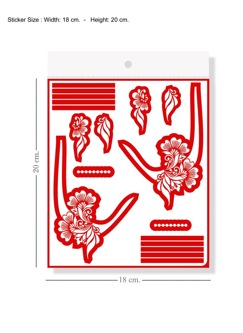Generic - Majarat henna sticker- Arabic henna design sticker for two hands - GASSA for Adults – G301 - Image 1