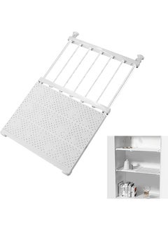 Tension Shelf Rod Expandable Separator Shelf Adjustable Wardrobe Clothes Divider Stretchable Layered Partition Rack Punch Free Scalable Organizer Cupboard Baffle Large