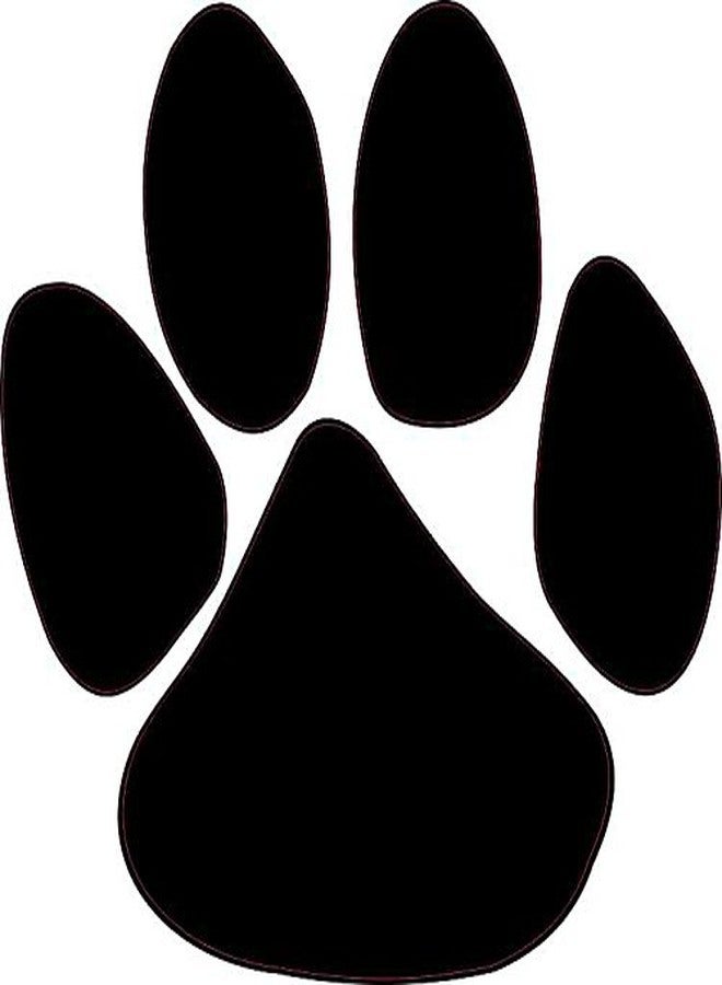 StickerTalk Paw Print Vinyl Sticker, 5 inches by 5 inches