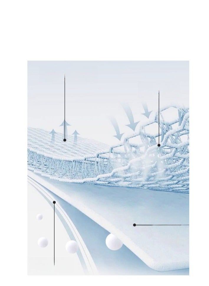 MIIOW طقم ملاءة سرير صيفية جديدة قابلة للغسل من Ice Silk Cool Mat مكون من ثلاث قطع - Image 3