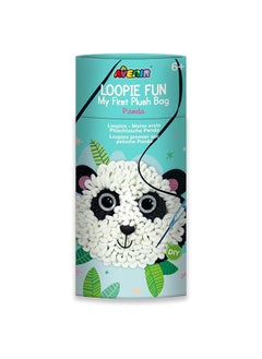 Avenir Fun My First Plush Bag Kit Panda Learn to Sew With Loopies Complete Kit With Felt, Soft Yarn Crochet Hook and Step by Step Instructions Safe & Easy to Use Kids Aged 3+  - Image 1