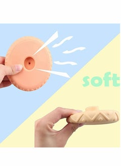 Y&D Stacking & Nesting Rings Toy, Soft Circle Stacker, 8 Pcs Building Teethers, Squeeze Play with Letter, Toddler Learning Toys for 6 Month Old Boys Girls  - Image 2