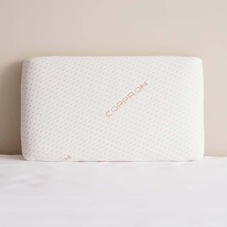 Pan Home Balance Copper Infused Memory Foam Pillow 45x70x13cm-White - Image 1