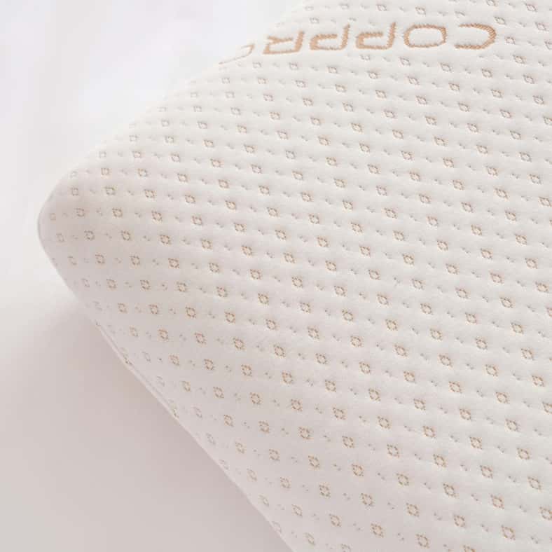 Pan Home Balance Copper Infused Memory Foam Pillow 45x70x13cm-White - Image 2