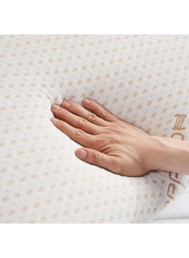 Pan Home وسادة ميموري فوم معزولة بالنحاس 45x70x13 سم - أبيض - Image 5