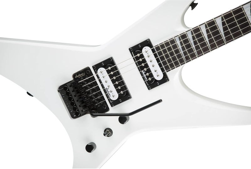 Jackson JS Series Warrior JS32 Electric Guitar Snow White Bundle with with Cable Strap Tuner Picks and Austin Bazaar Instructional DVD - Image 4