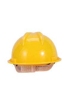 LAWAZIM Safety Helmet -Yellow- Impact-Resistant HDPE Protective Hard Hat with Adjustable Chin Strap and Headgear - for Construction Sites, Industrial Work, Engineering Projects, and Outdoor Work  - Image 3