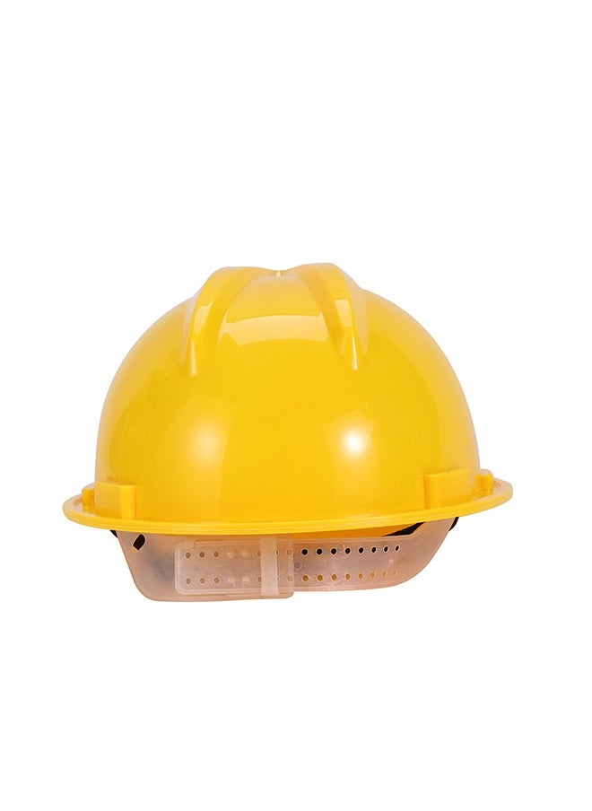 LAWAZIM - Safety Helmet -Yellow- Impact-Resistant HDPE Protective Hard Hat with Adjustable Chin Strap and Headgear - for Construction Sites, Industrial Work, Engineering Projects, and Outdoor Work - Image 1