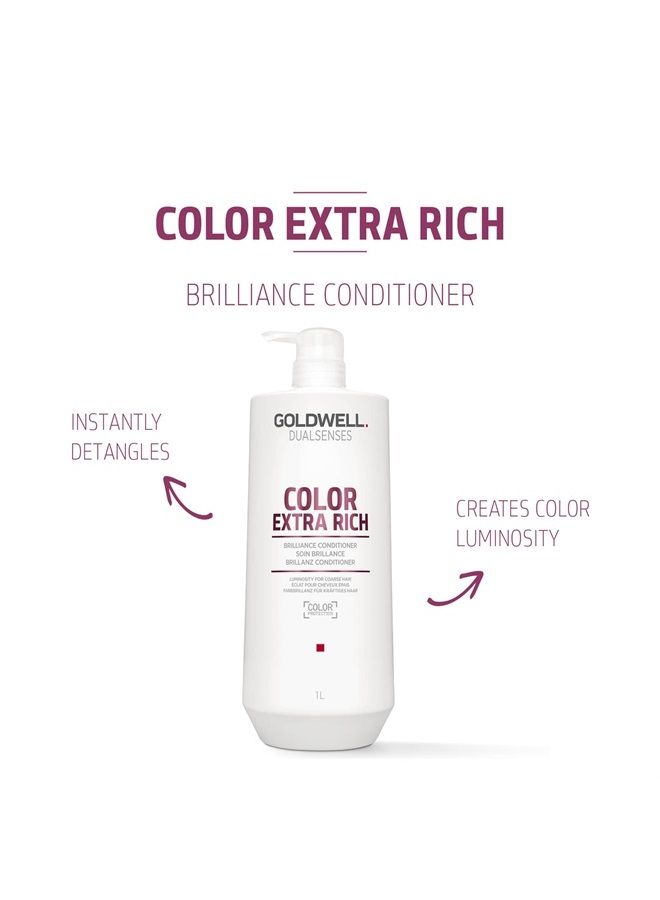 Goldwell Dualsenses Color Extra Rich Brilliance Conditioner 1L - Image 2