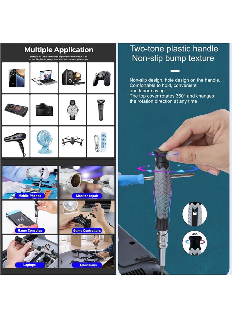 Y&D 126 In 1 Magnetic Screw,Laptop,Mobile Phone Repair And Disassembly Repair Tool Precision Multifunctional Screwdriver Set  - Image 4
