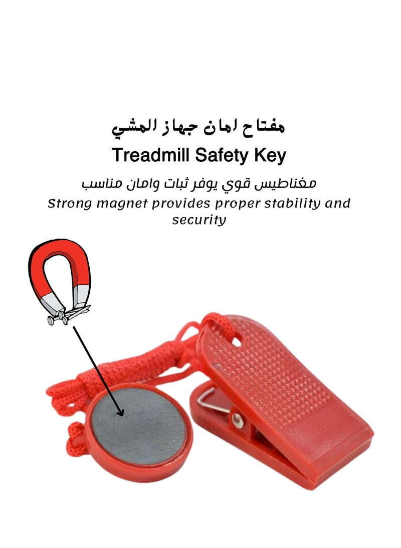 ساكن مفتاح امان مغناطيسي حجم 3سم, يناسب معظم اقفال الامان المغناطيسية للمشي مناسب لـ 99% آلات المشي واجهزة السير المتحركة لون أحمر بلاستيك - Image 3