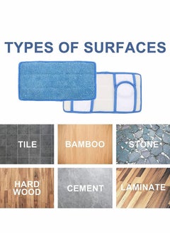 Y&D Microfiber Mop Pads, Replace Pads for Swiffer Sweeper & All 10-12 Inch Flat Mop, Reusable Durable Wet Dry Cleaning Hard-Floor Washable Refills (4 Pcs)  - Image 3