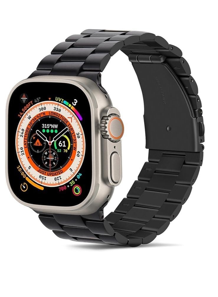Band Replacement Strap Compatible with ultra iWatch 42mm 44mm 45mm 49mm, Stainless Steel Metal Replacement Strap for ultra iWatch Series SE 1 to Series 10 - Image 1