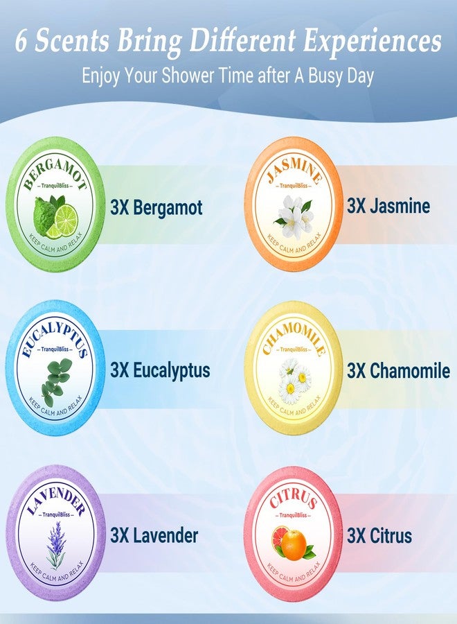 TranquilBliss Shower Steamers, 18 PCS Set, Self Care Relaxation Shower Tablets with Shea Butter, Shower Bombs, Christmas Gift Ideas for Mother's Day, Women, Wife - Image 2