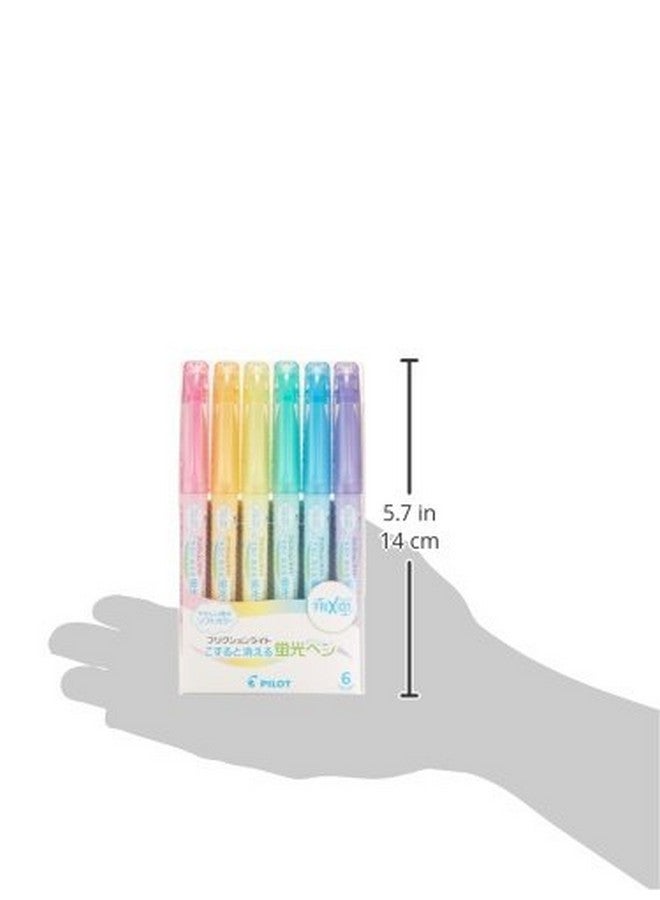 بايلوت قلم تحديد بايلوت فريكشن لايت سوفت كولور قابل للمسح، مجموعة من 6 ألوان (SFL-60SL-6CS) - Image 2