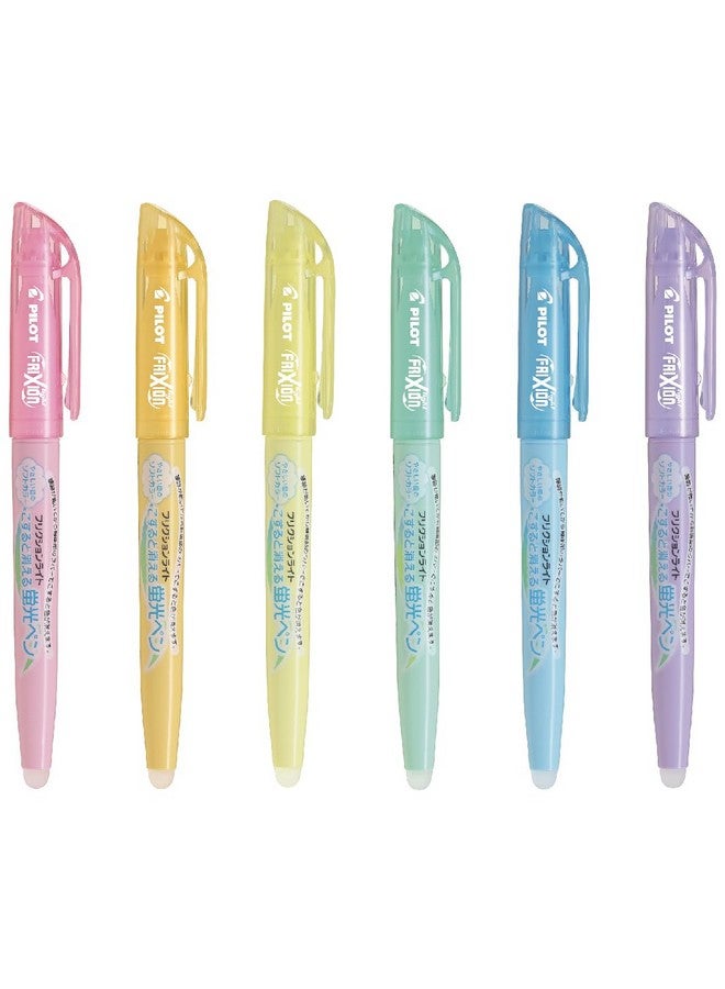 بايلوت قلم تحديد بايلوت فريكشن لايت سوفت كولور قابل للمسح، مجموعة من 6 ألوان (SFL-60SL-6CS) - Image 1